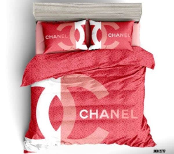 Chanel Red Premium Quality Bedsheet-0