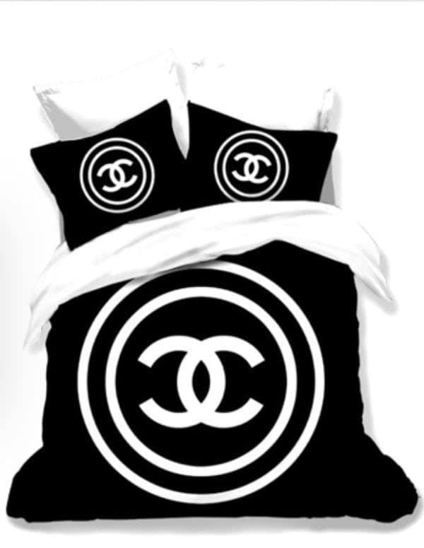 Chanel Black Premium Quality Bedsheet-0