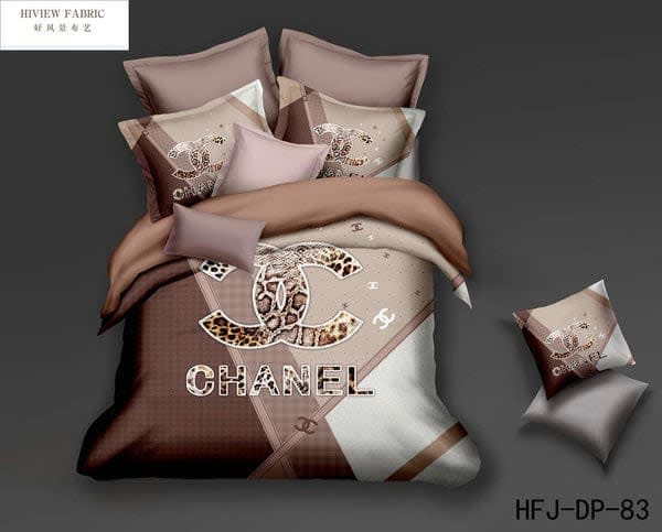 Chanel Brown Premium Quality Bedsheet-0