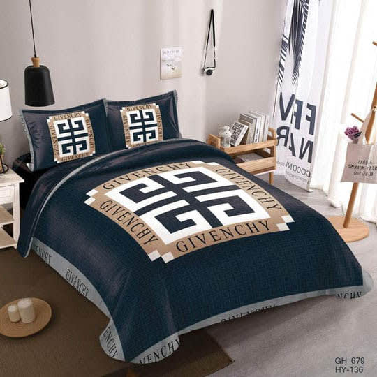 Givenchy Blue Premium Quality Bedsheet-0