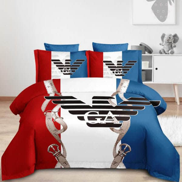 Gorgio Armani Multicolor Premium Quality Bedsheet-0