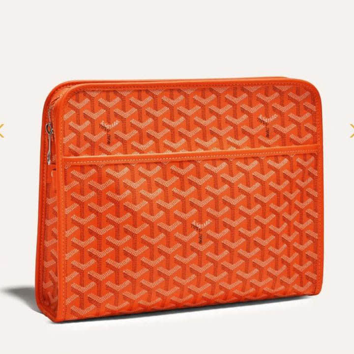 Goyard Orange Premium Long Pouch-0