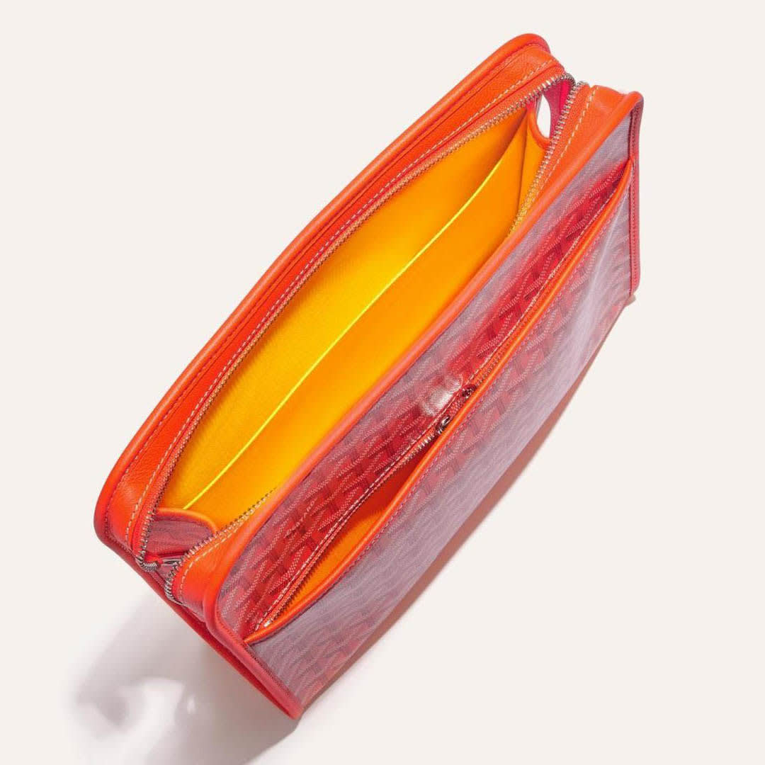 Goyard Orange Premium Long Pouch-1