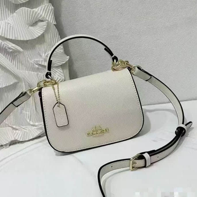 Coach Signature  White Shoulder Bag-0