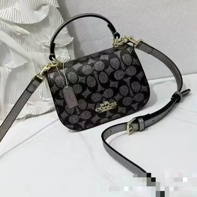 Coach Lysa Black Top Handle Bag-0
