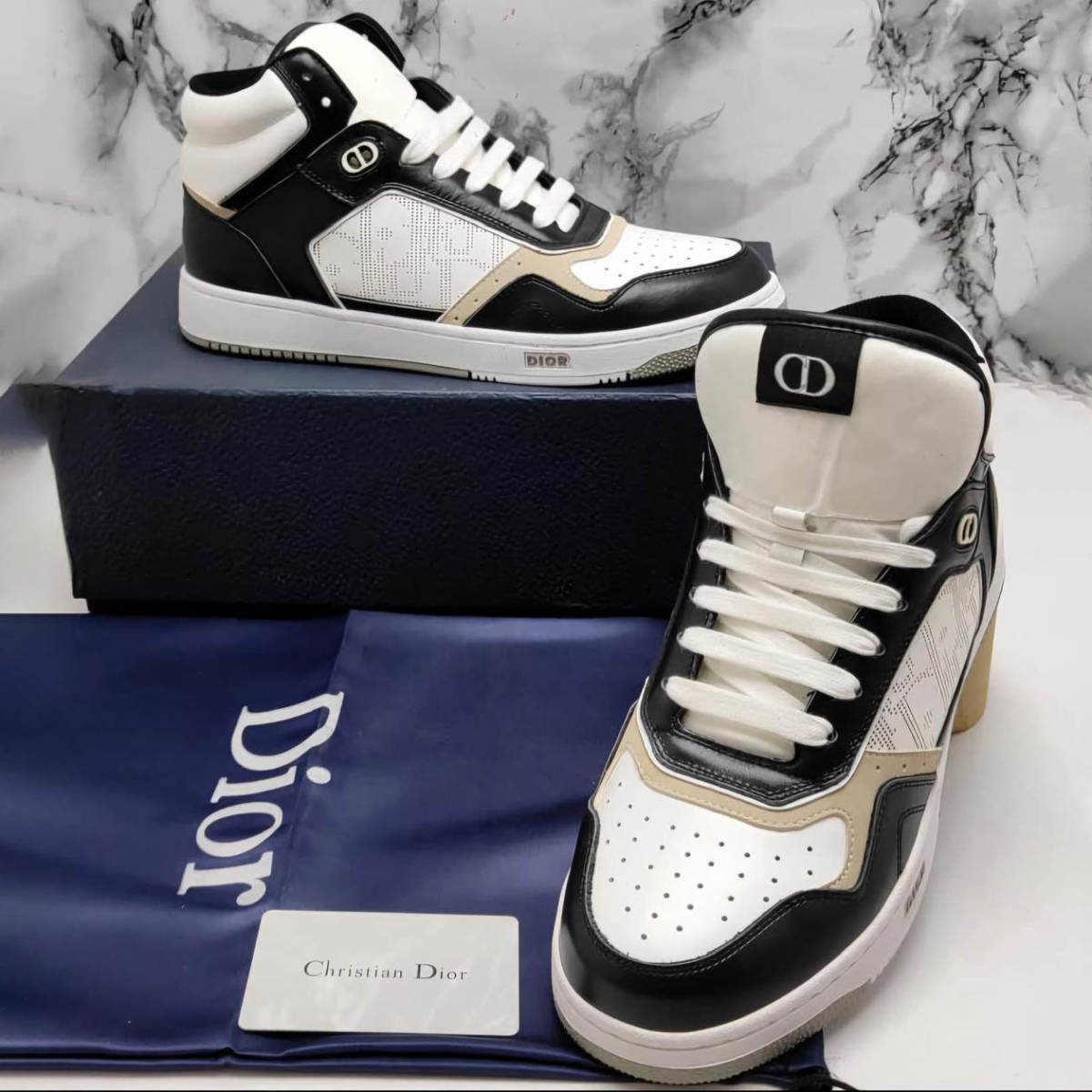 Dior Black & White Premium Low-top Sneaker-0