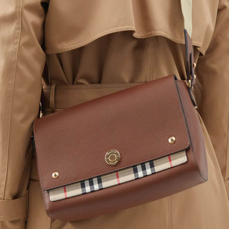 Burberry Vintage Note Brown Crossbody Bag-0