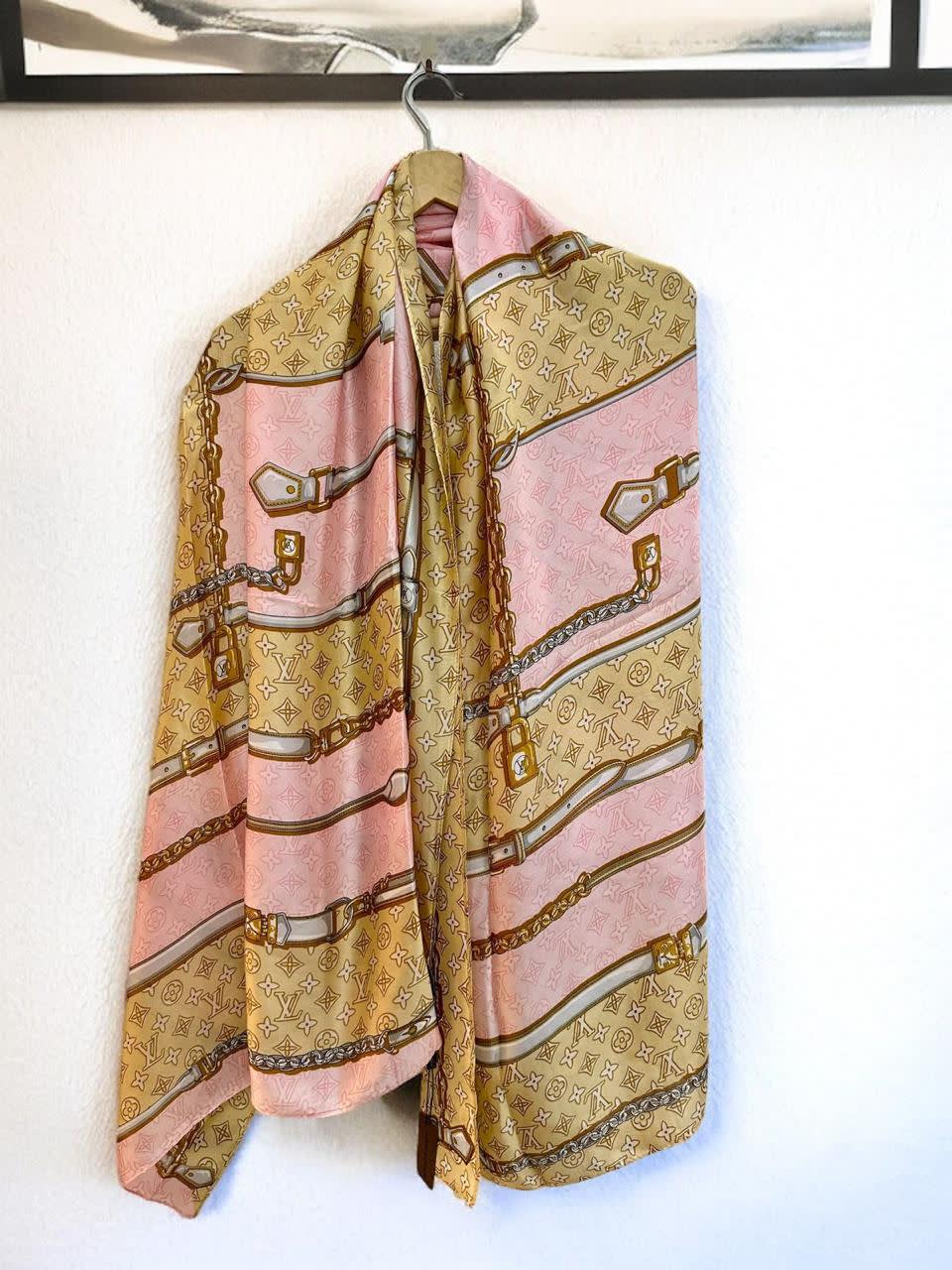 Louis Vuitton Premium Quality Pink Silk Stole-0