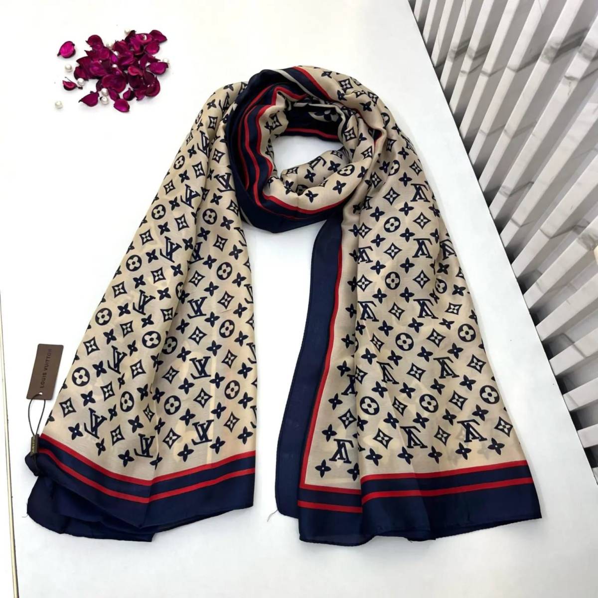 Louis Vuitton Premium Quality Beige Silk Stole-0