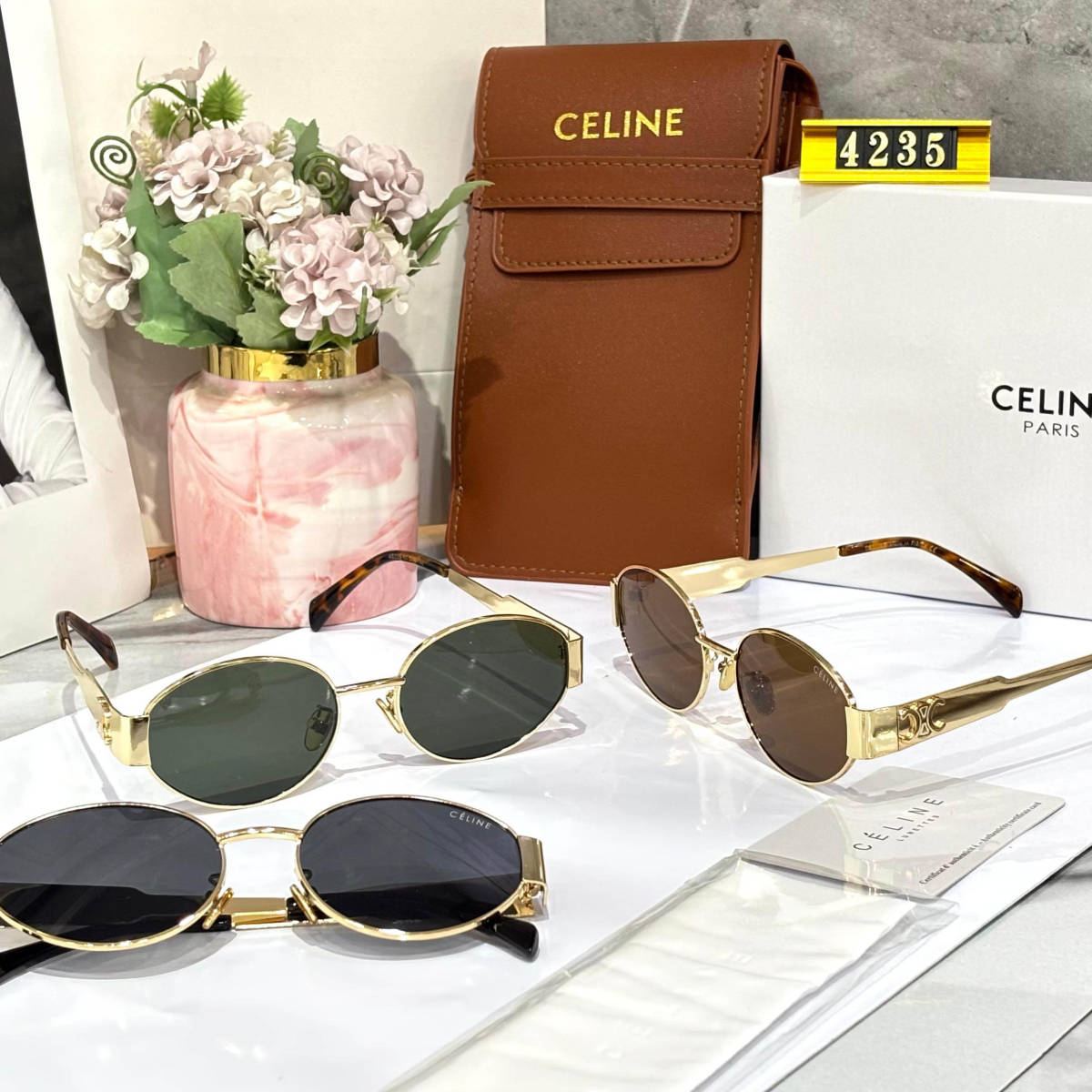 Celine Black Premium Women's Sunglasses-4