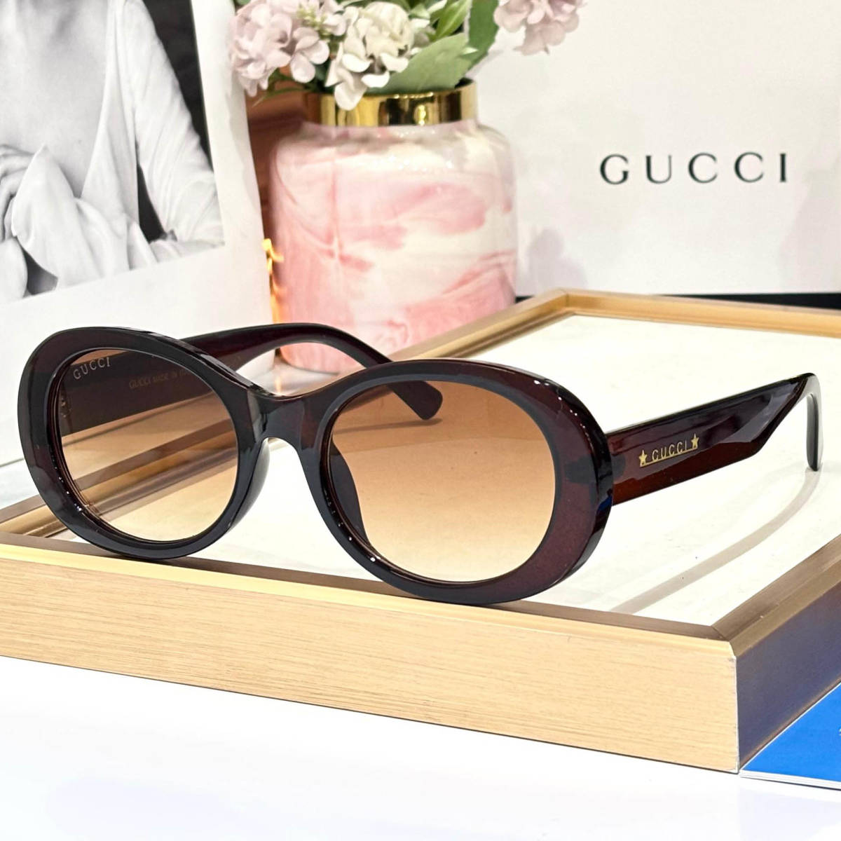 Gucci Brown Premium Women's Sunglasses-0