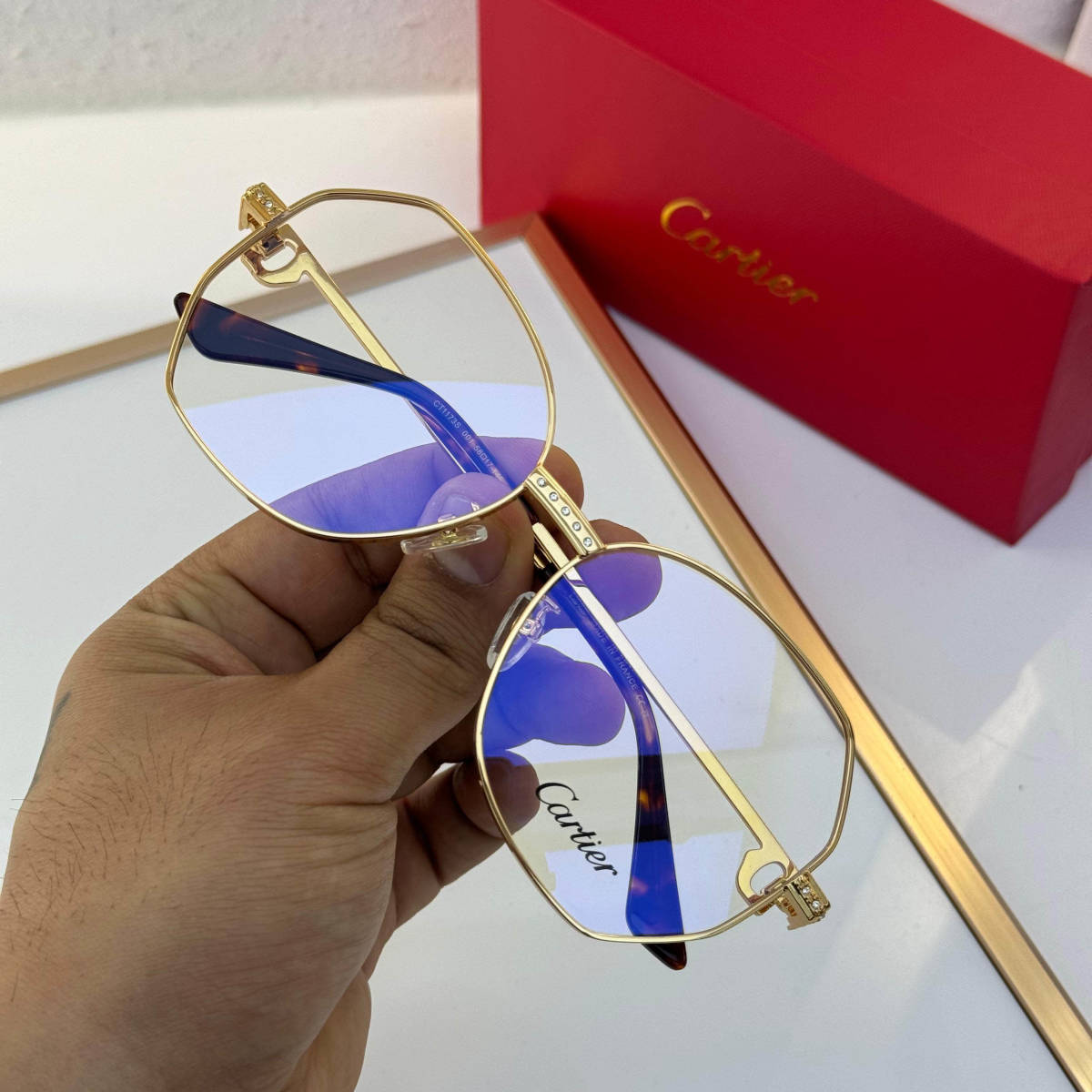 Cartier Blue Premium Women's Sunglasses-0