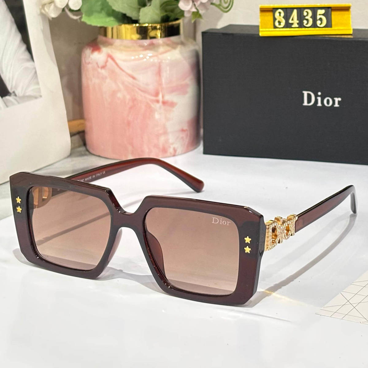 Dior Brown Premium Women's Sunglasses-0