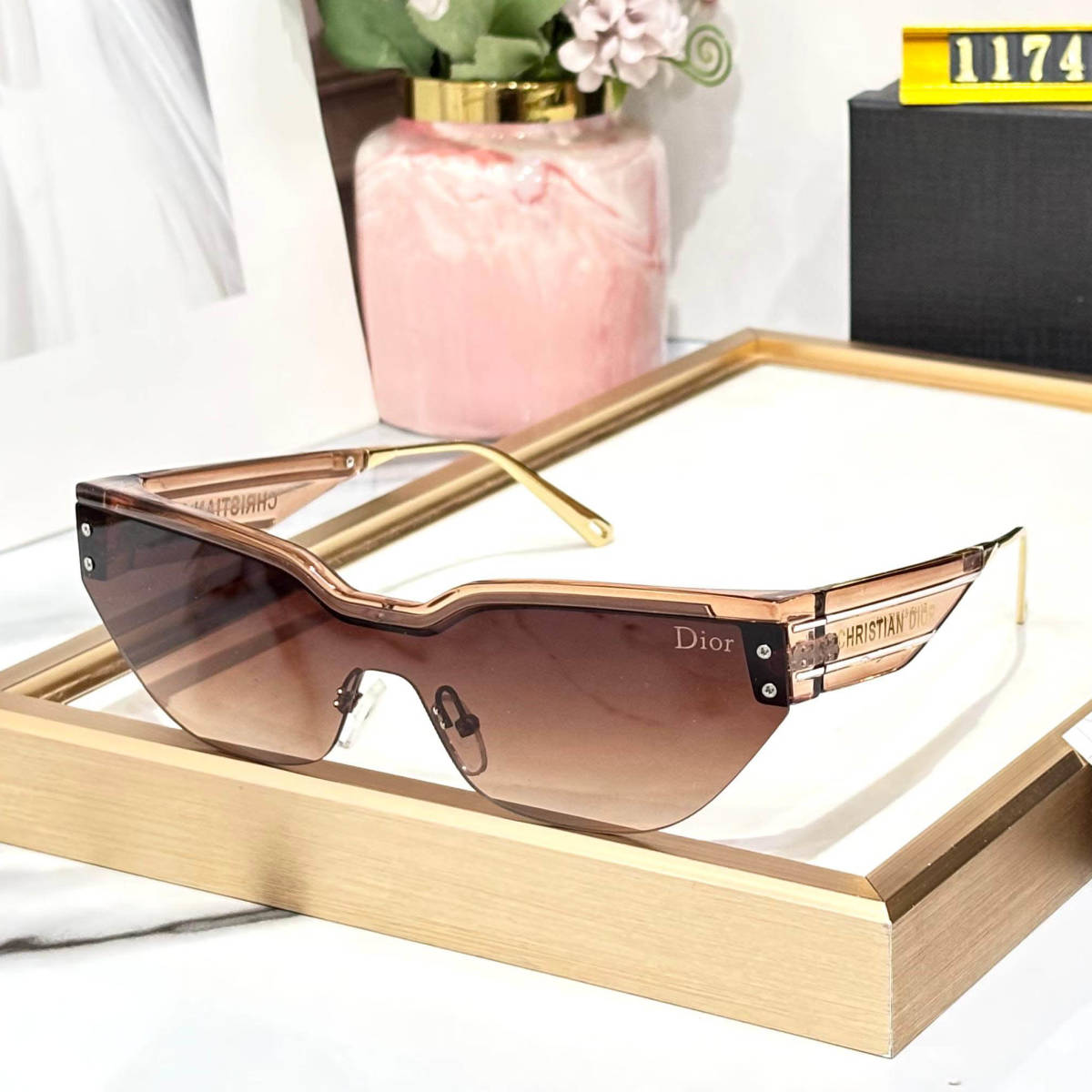 Dior Brown Premium Women's Sunglasses-0