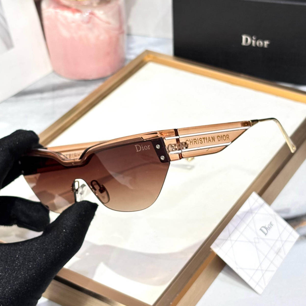 Dior Brown Premium Women's Sunglasses-1