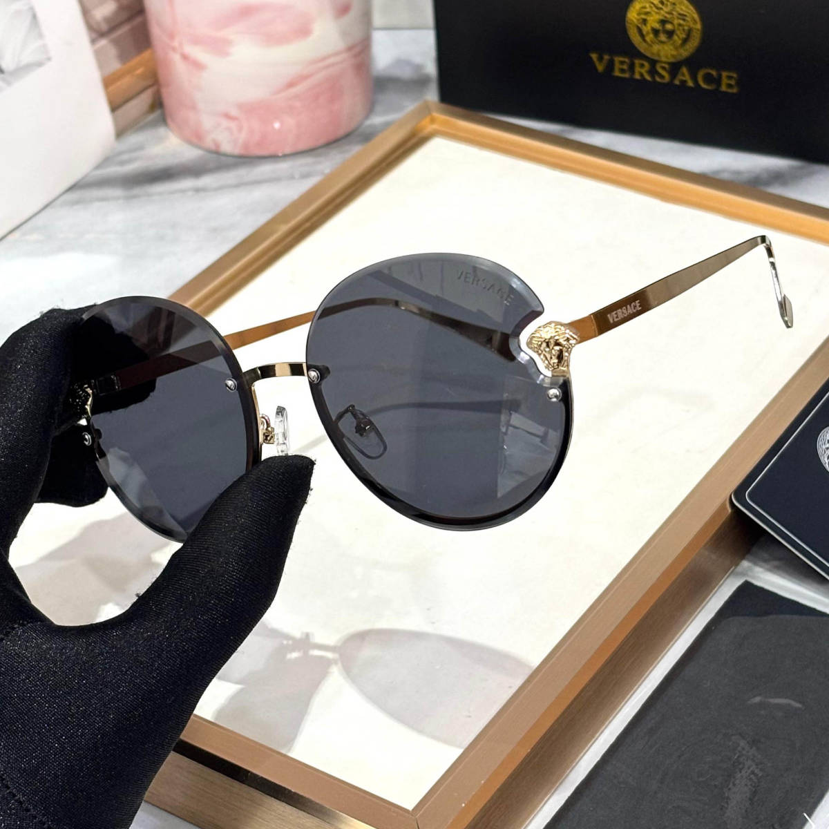 Versace Black Premium Women's Sunglasses-1