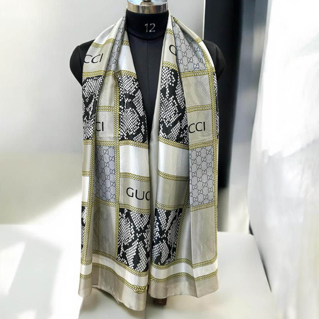 Gucci Designer Multicolor Silk Stole-1