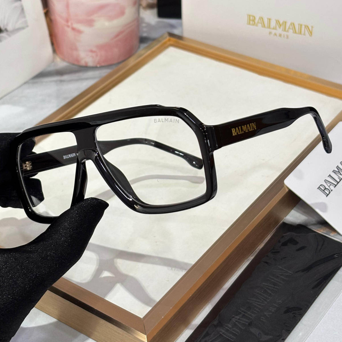 Balmain White Luxury Sunglasses-1