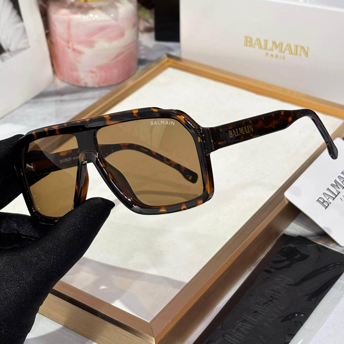 Balmain Dark Brown Luxury Sunglasses-1