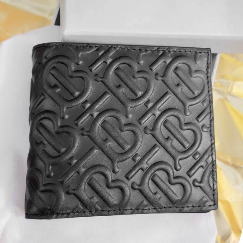 Burberry Black Premium Compact Wallet-0