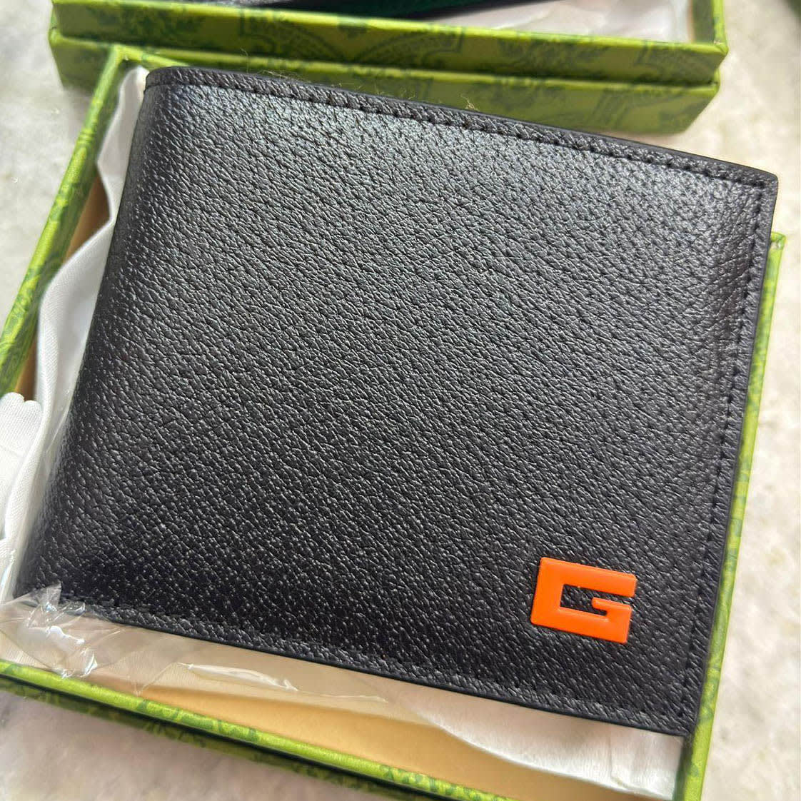 Gucci Black Premium Compact Wallet-0