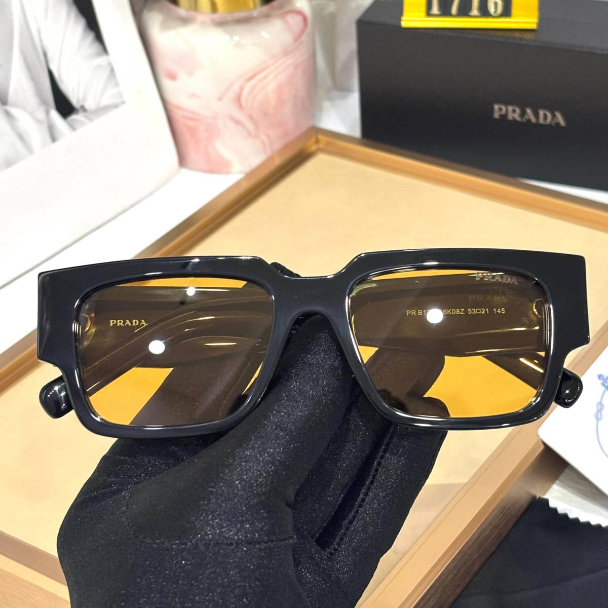 Prada Golden Luxury Sunglasses-3