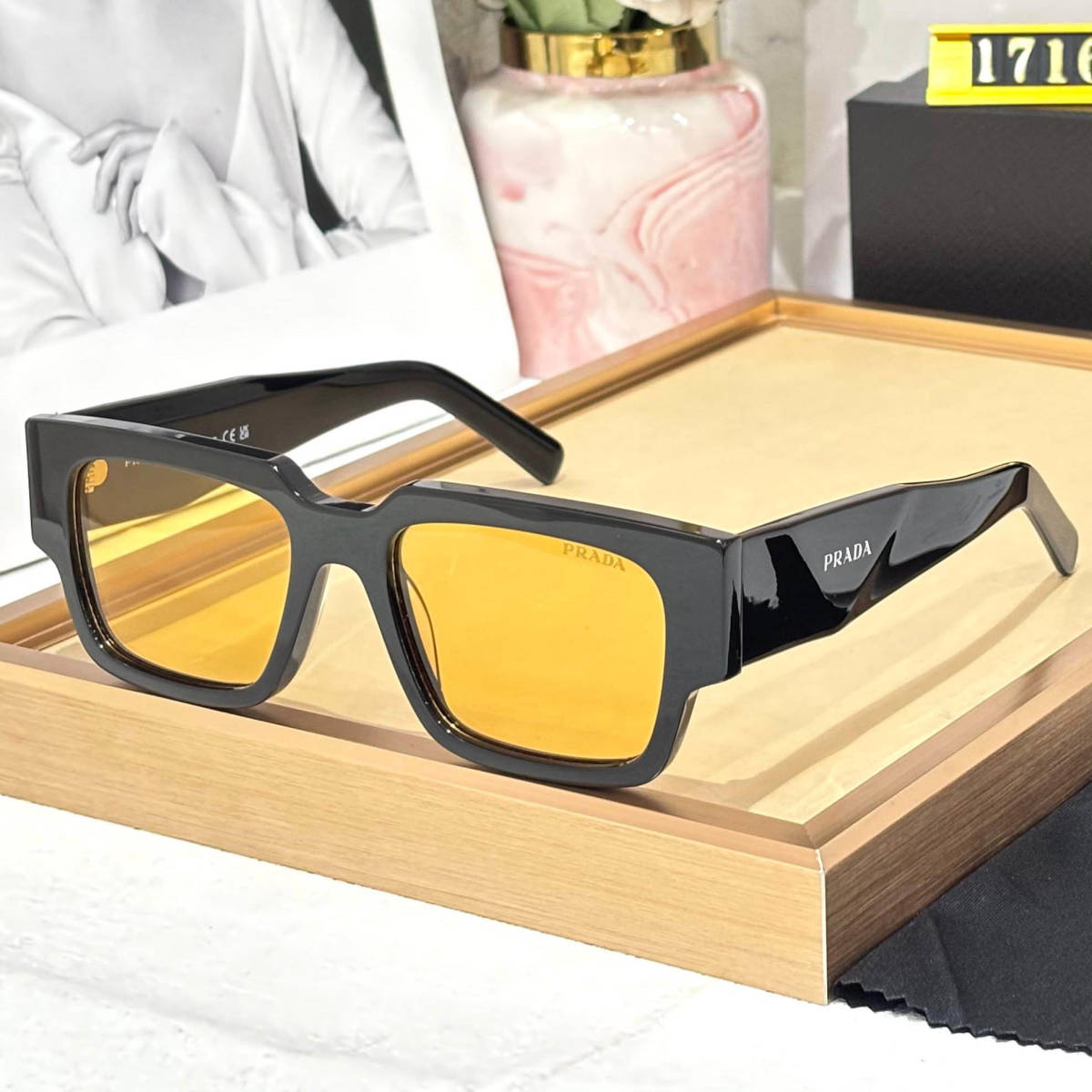 Prada Golden Luxury Sunglasses-0