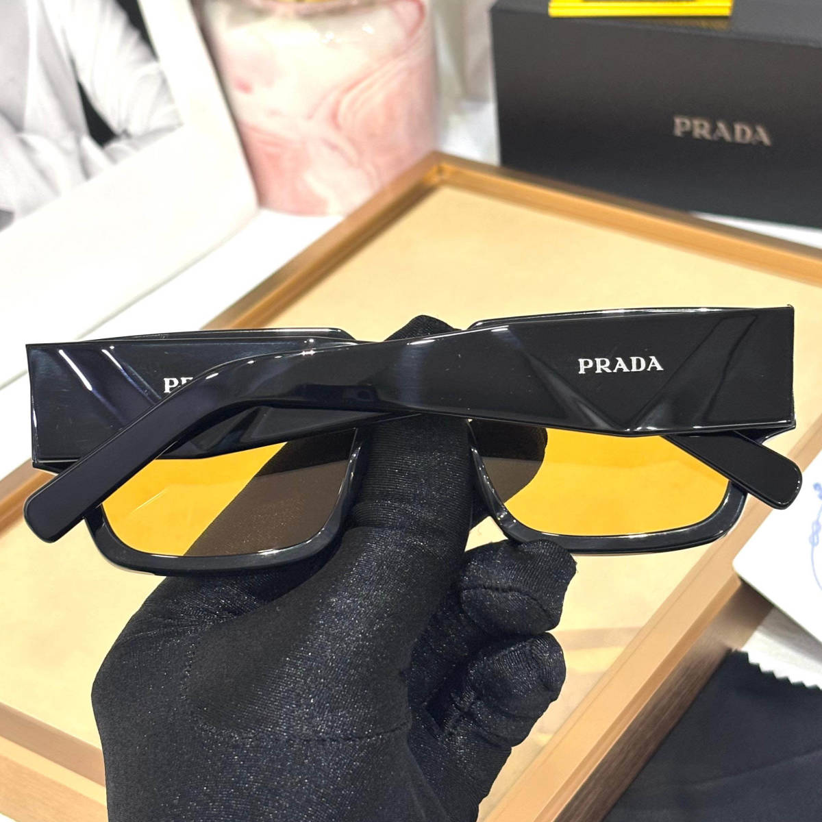 Prada Golden Luxury Sunglasses-4