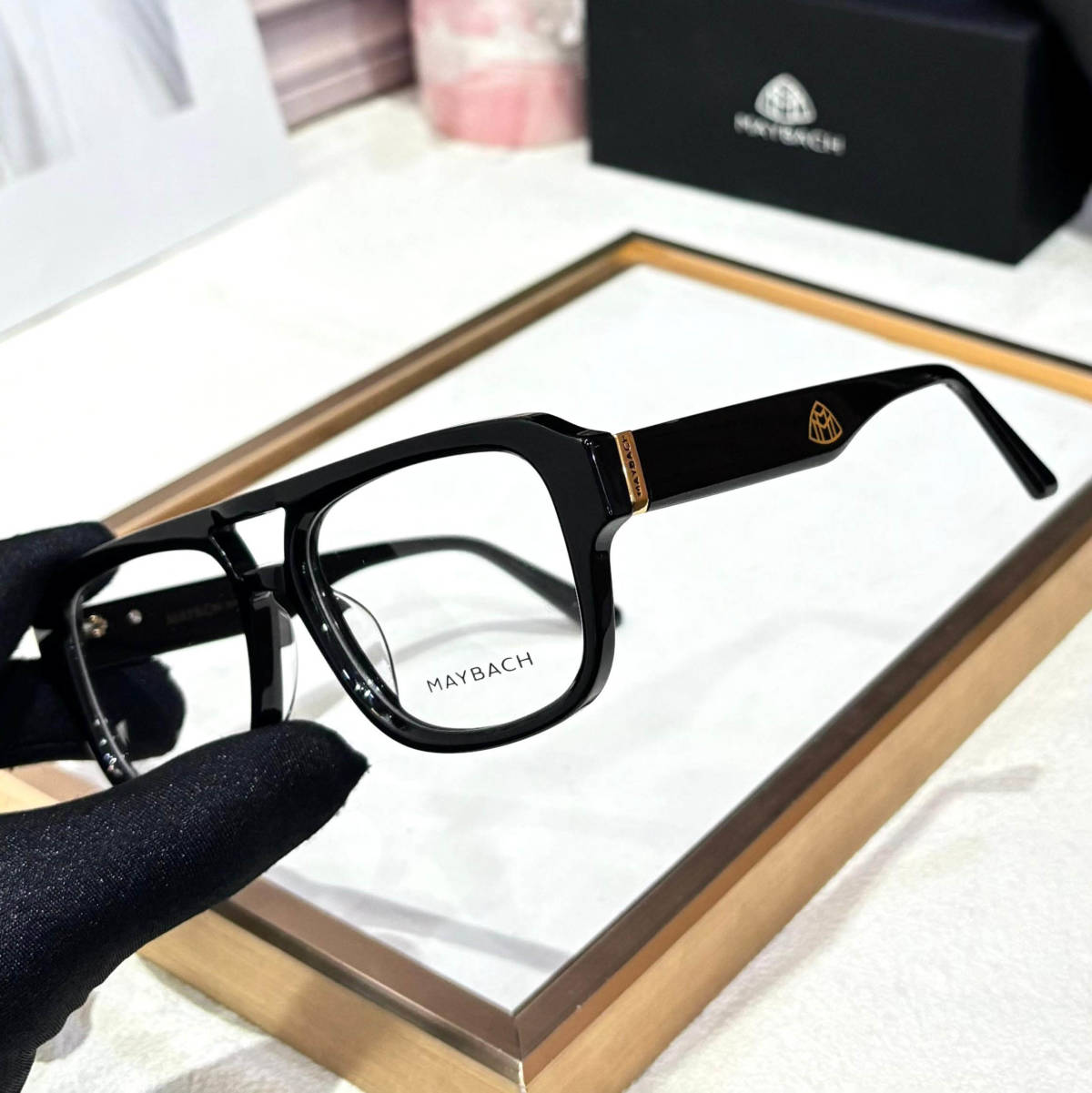 Maybach Black & Golden Luxury Sunglasses-1