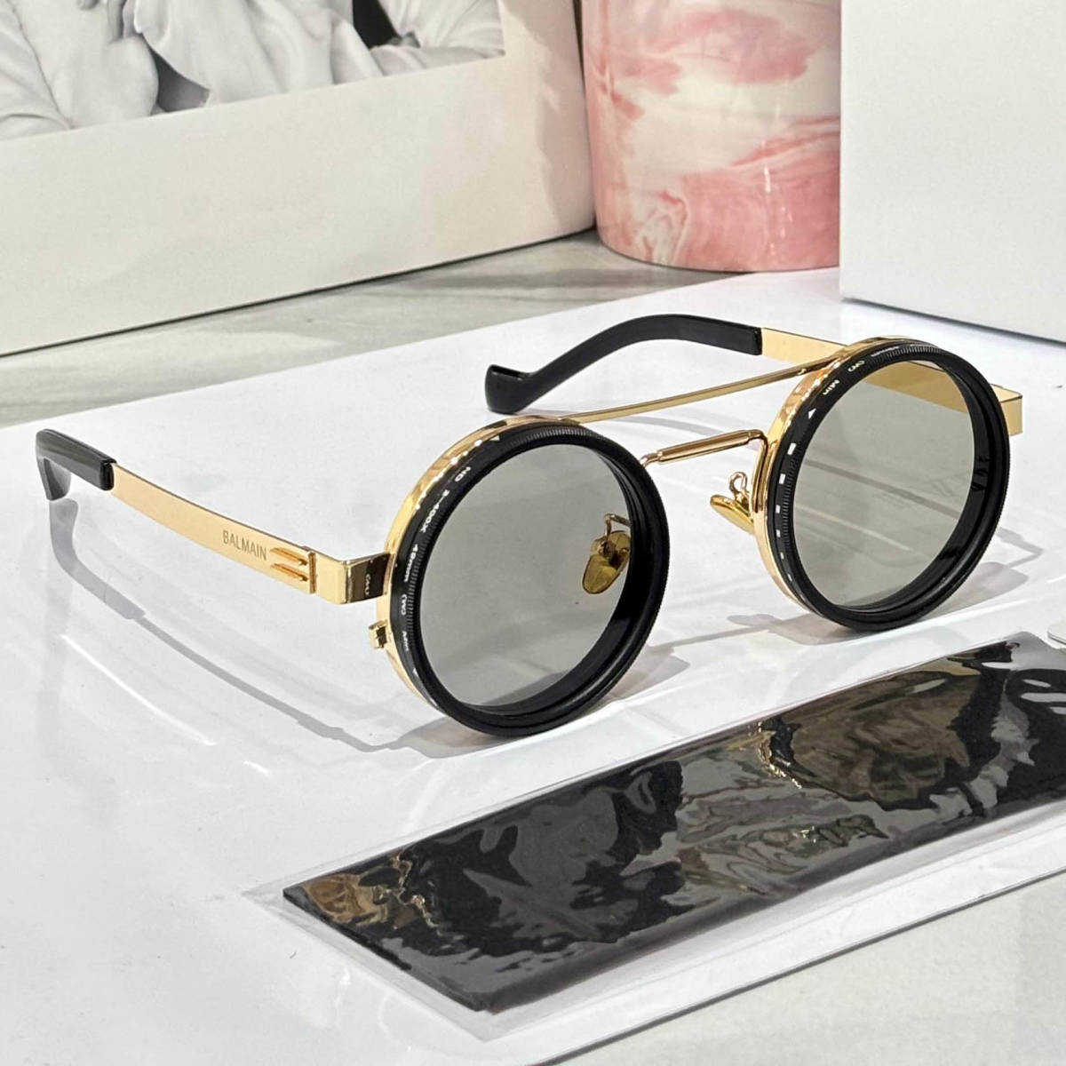 Balmain Lens Changing Golden Luxury Sunglasses-1