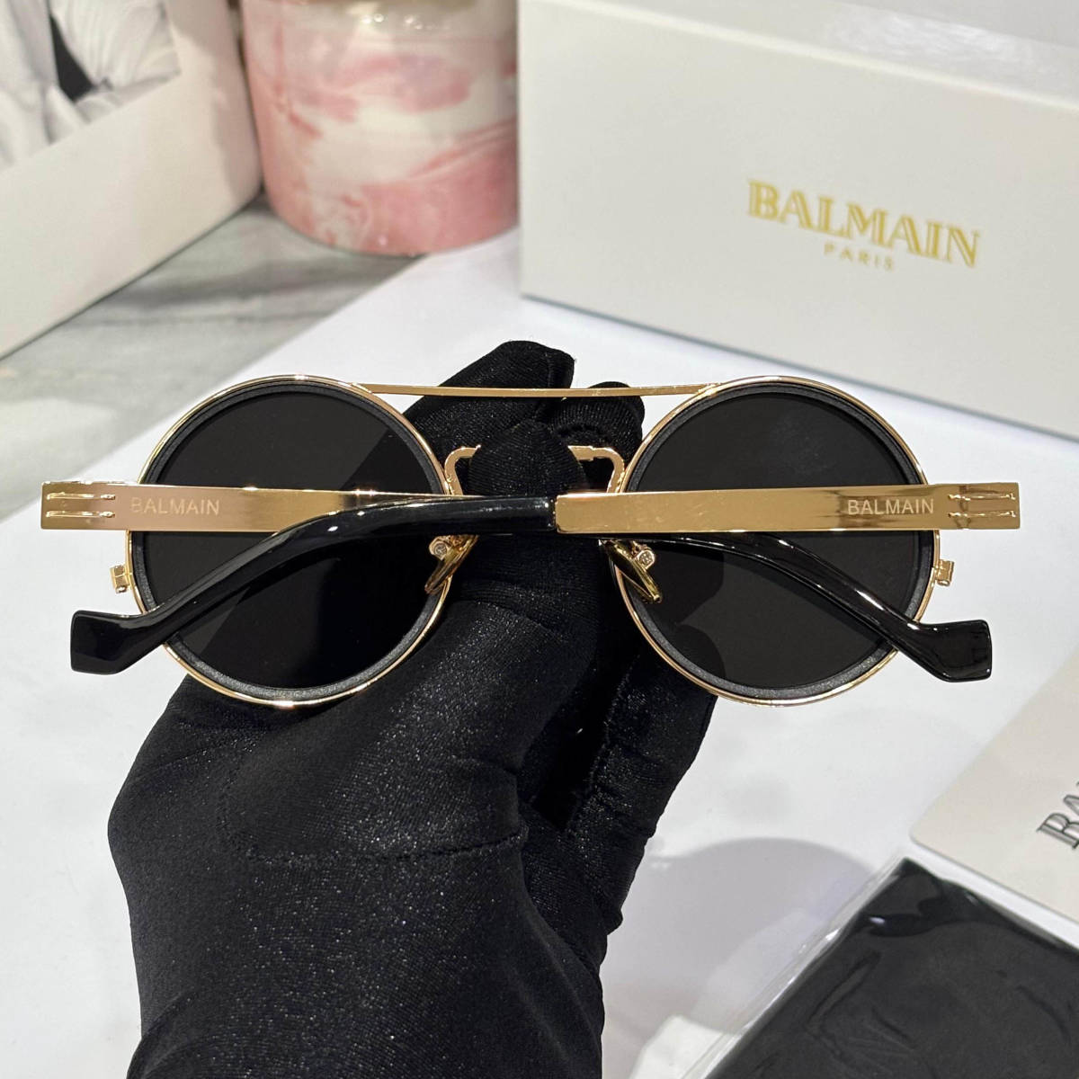 Balmain Lens Changing Golden Luxury Sunglasses-3