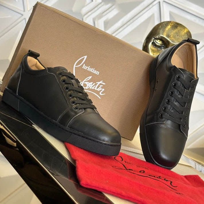 Christian Louboutin Junior leather Black Sneakers-2