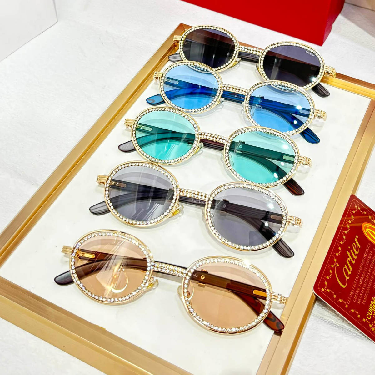 Cartier Black Premium Women's Sunglasses-2