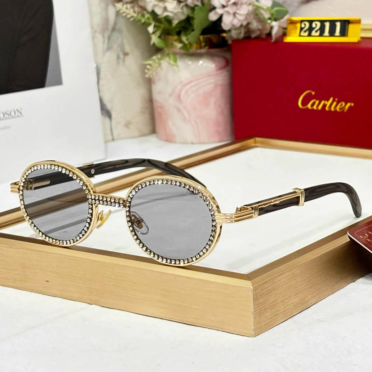 Cartier Grey Premium Women's Sunglasses-0