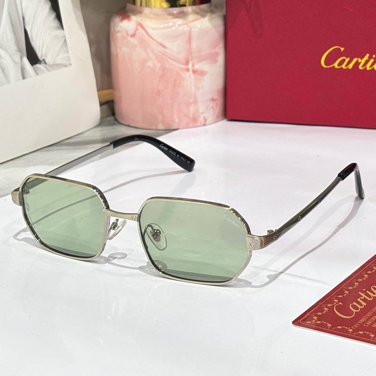 Cartier Green Luxury Sunglasses-0