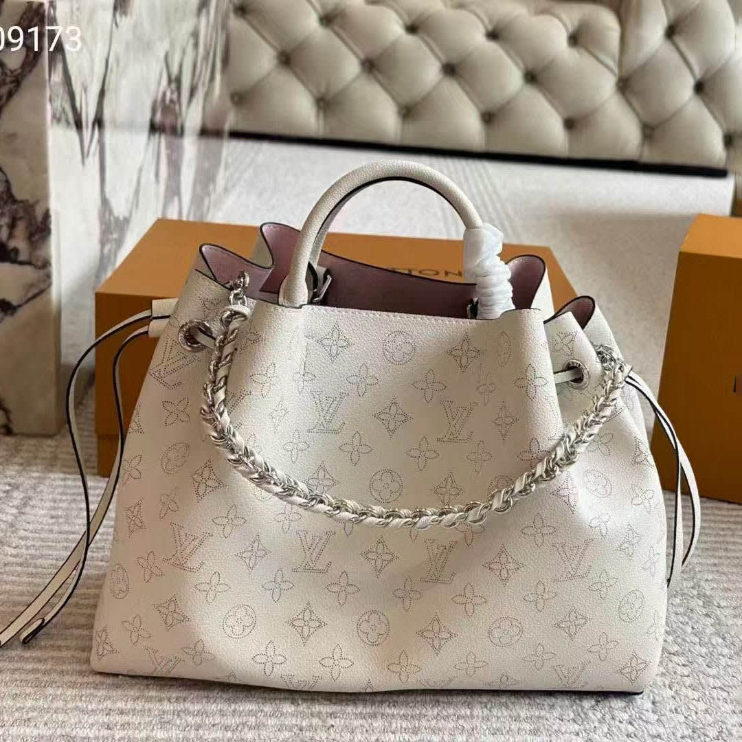 Louis Vuitton Mahina Bella White Tote Bag-0