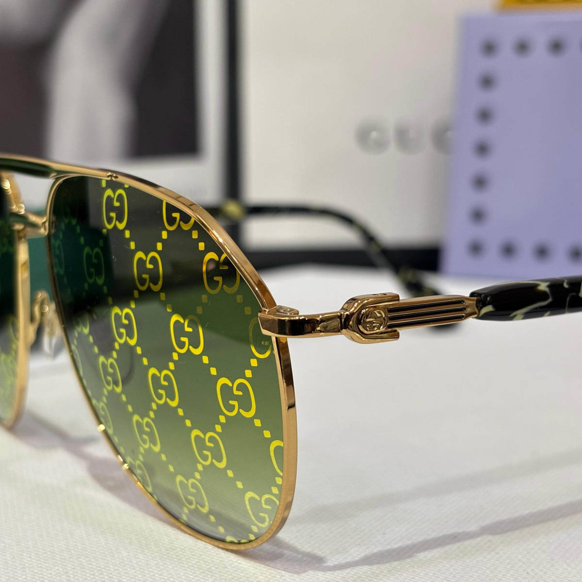Gucci Green Premium Sunglasses-6
