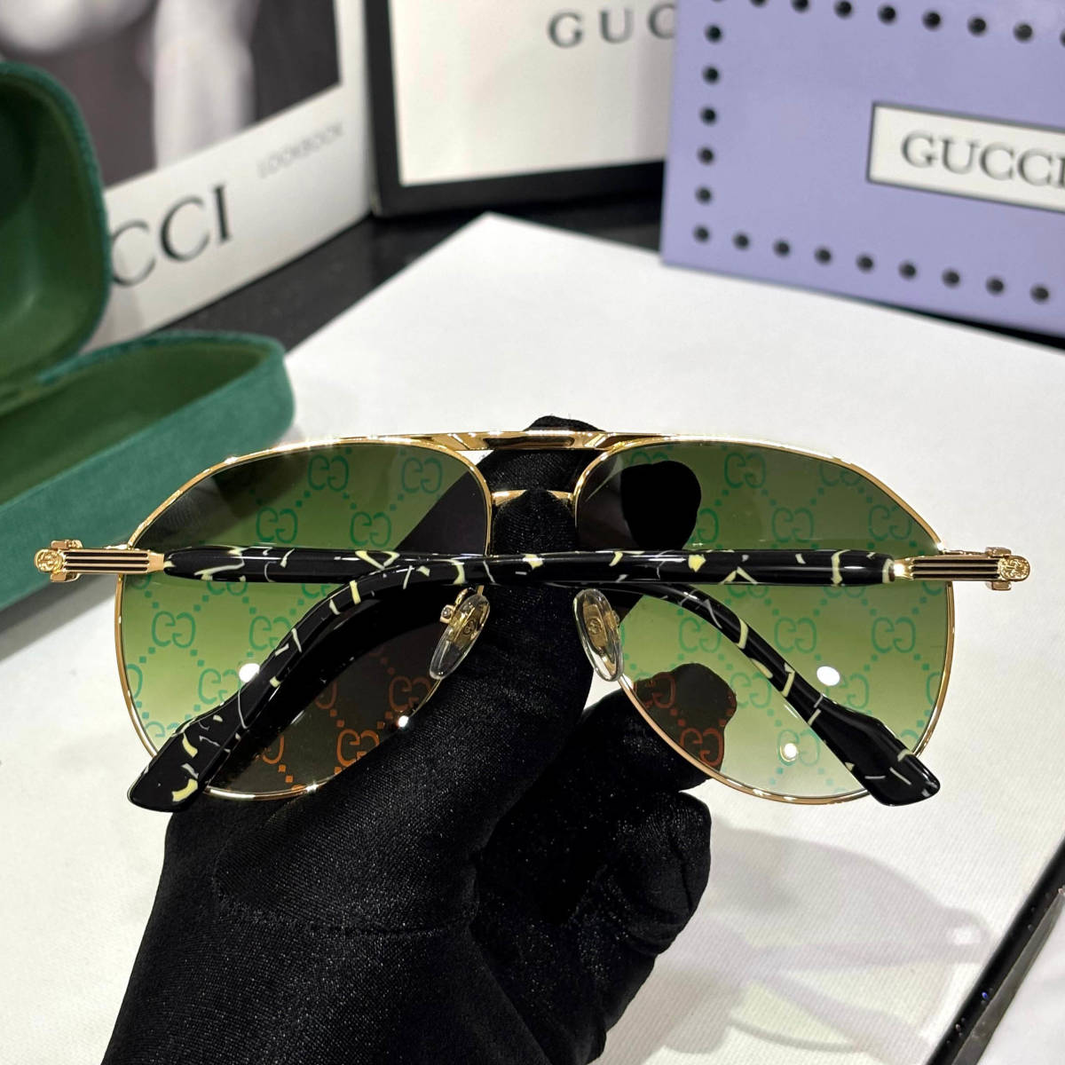 Gucci Green Premium Sunglasses-8