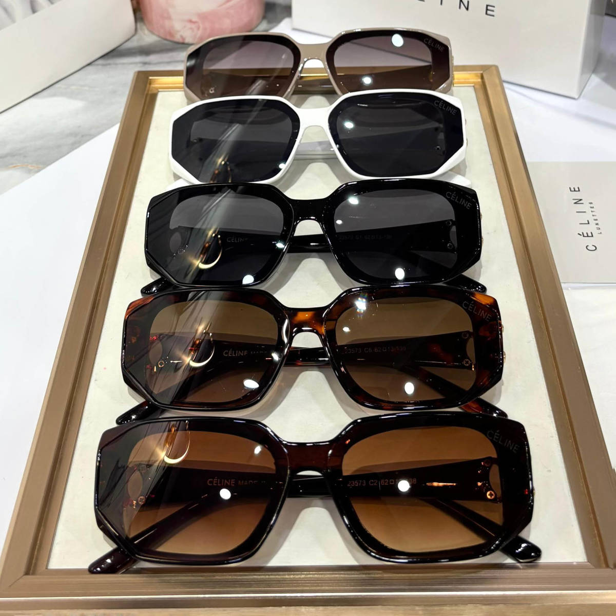 Celine Beige Premium Women's Sunglasses-2