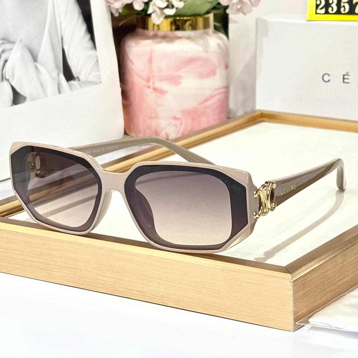 Celine Beige Premium Women's Sunglasses-0
