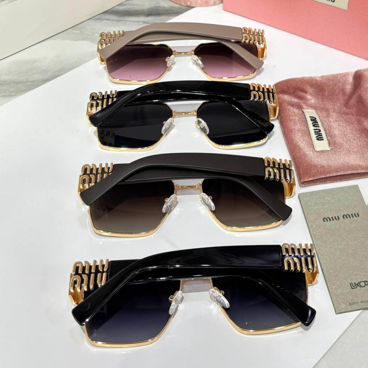 Miu Miu Beige Premium Women's Sunglasses-4