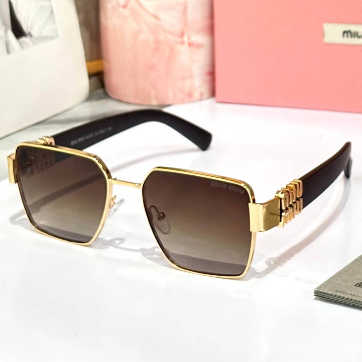 Miu Miu Brown Premium Women's Sunglasses-0