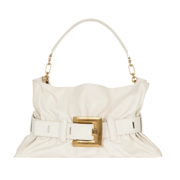 Balmain Anthem White Tote Bag-0