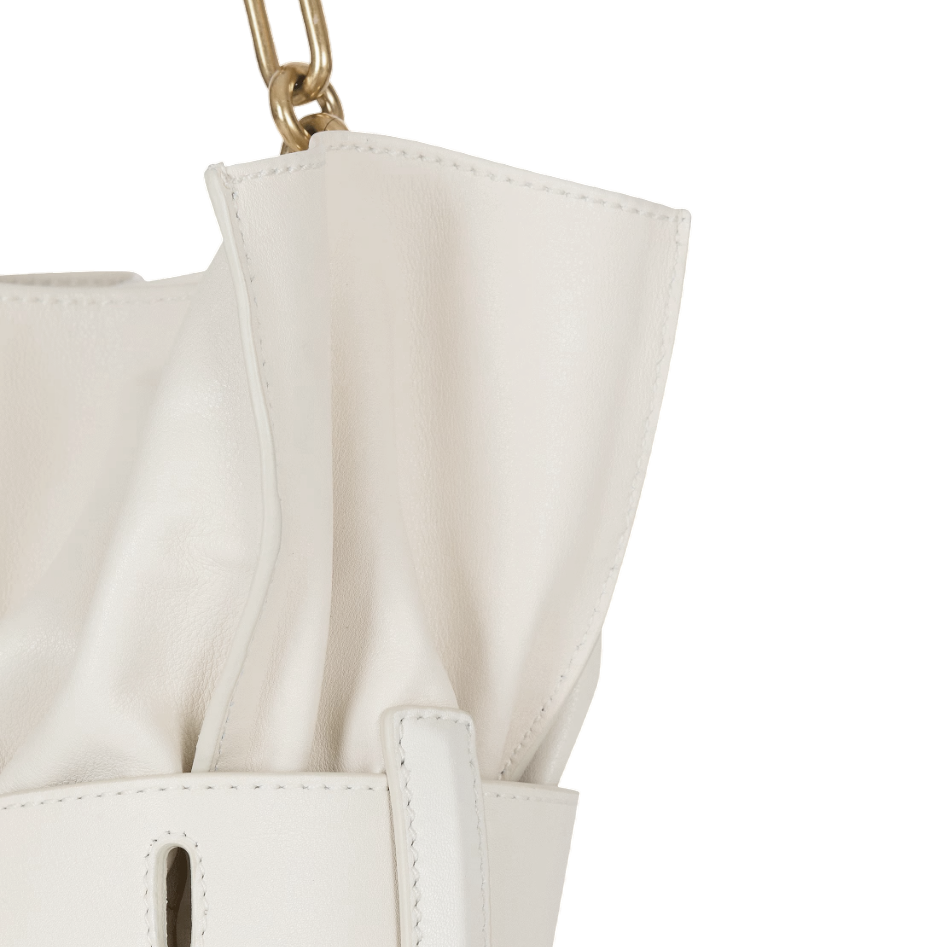 Balmain Anthem White Tote Bag-4