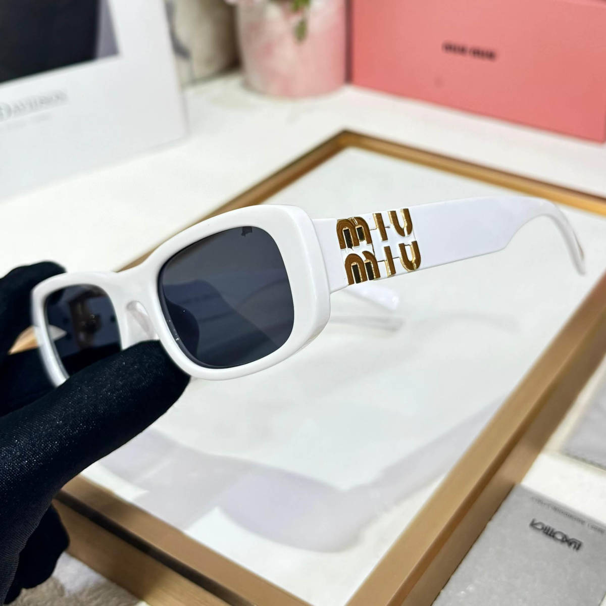 Miu Miu White Premium Women's Sunglasses-1