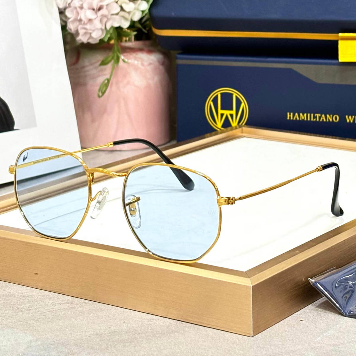 Hamiltano Winston Classic Blue Sunglasses-0