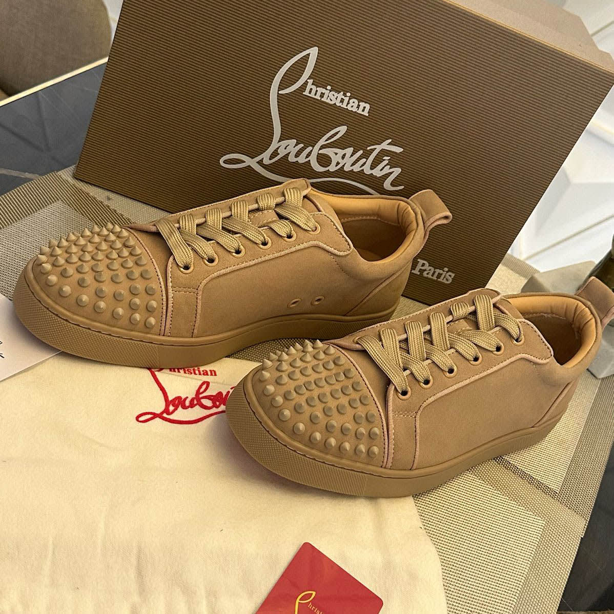 Christian Louboutin Junior Beige Sneakers-0
