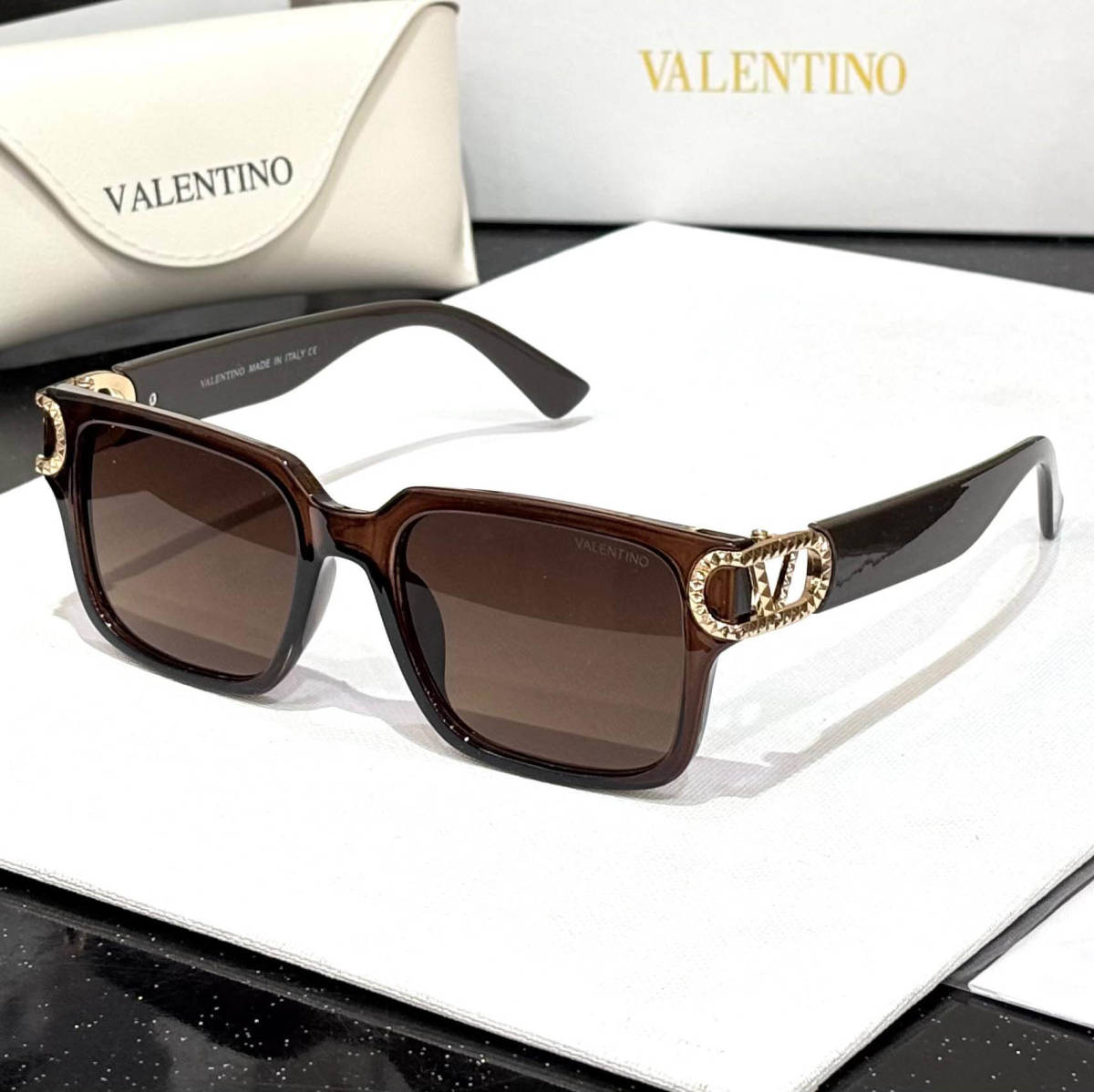 Valentino Brown Luxury Sunglasses-0