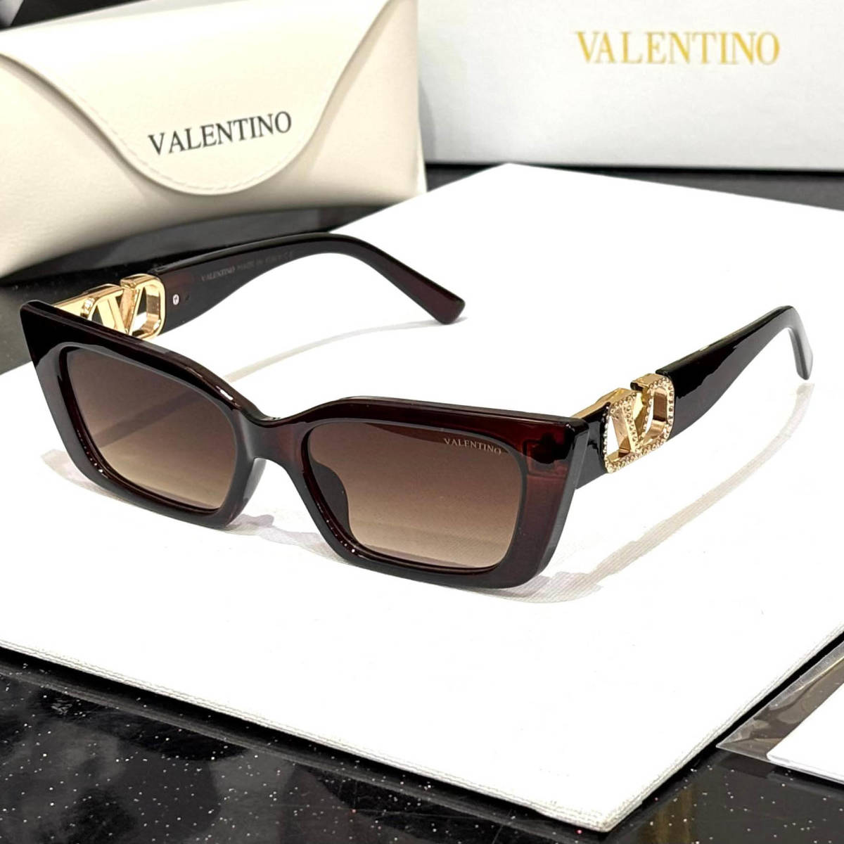 Valentino Brown Luxury Sunglasses-0