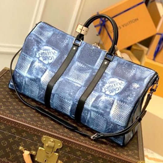 Louis Vuitton LV Damier Keepall Bandoulire Duffle Bag-1